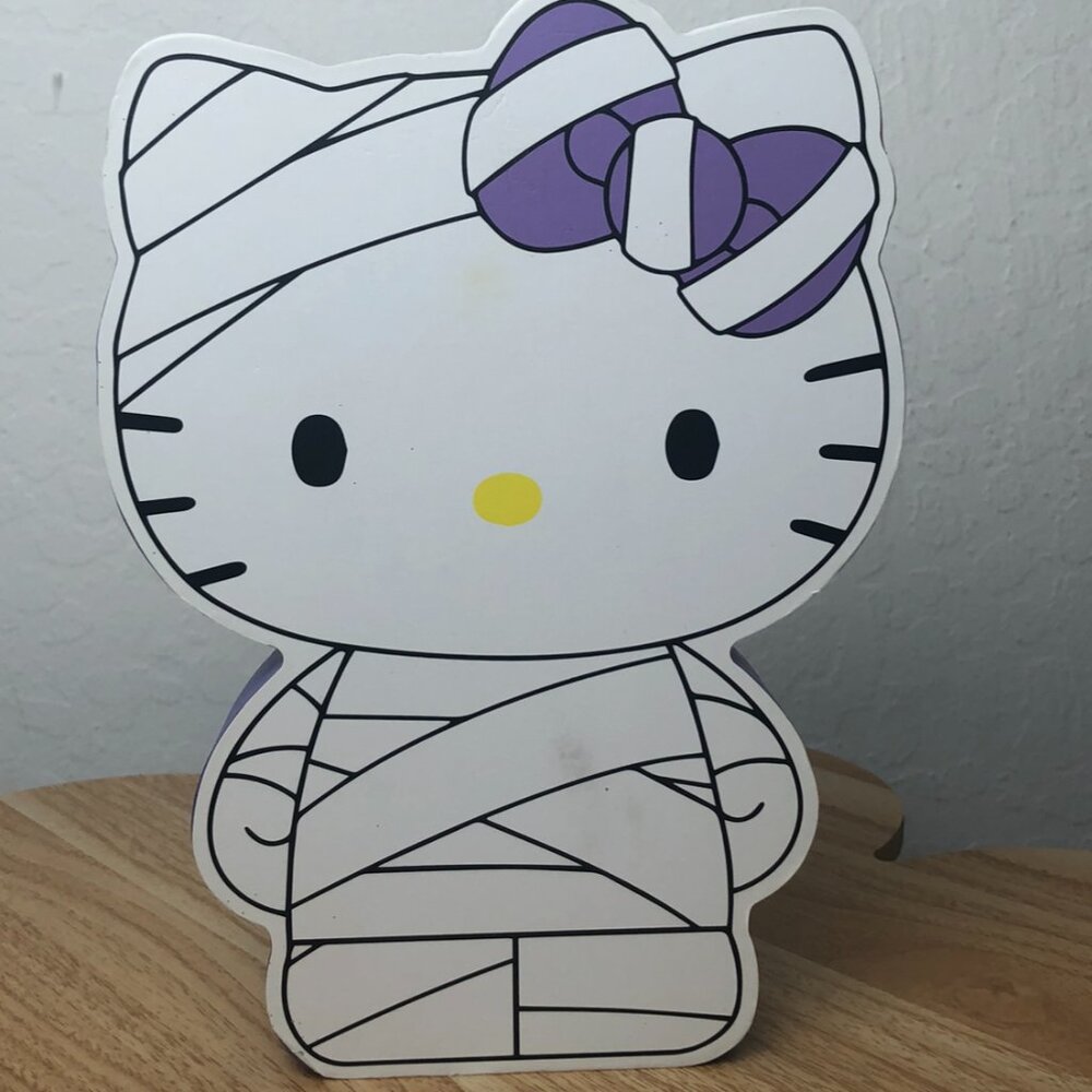 Hello Kitty Mummy Wood Sign